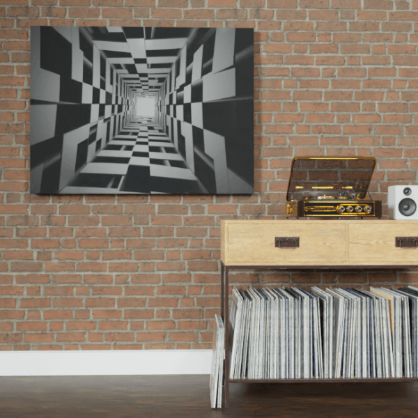 Abstract_Visions_Celestial Serenity in Motion_Brick_Wall_Mockup