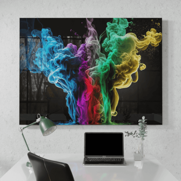 Abstract_Visions_Emerald Dreamscape Chronicles_Desk_Mockup