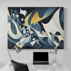 Abstract_Visions_Emerald Dreamscape Odyssey_Desk_Mockup