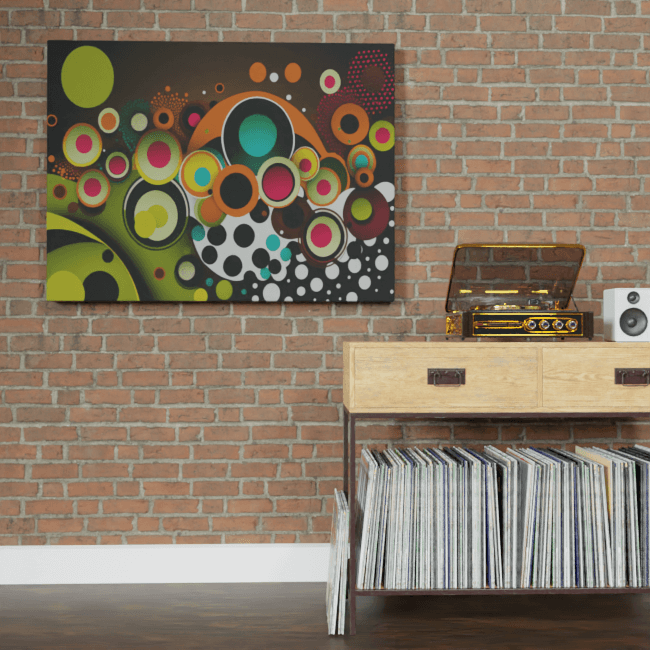 Abstract_Visions_Ephemeral Rhythms of Creation_Brick_Wall_Mockup