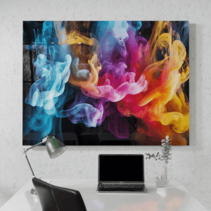 Abstract_Visions_Ephemeral Waves Unveiled_Desk_Mockup