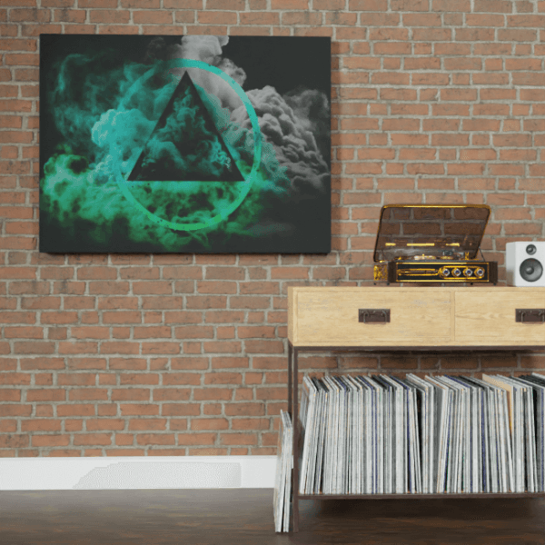 Abstract_Visions_Ethereal Symphony in Motion_Brick_Wall_Mockup