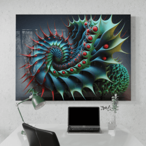 Abstract_Visions_Luminous Cascade of Colors_Desk_Mockup