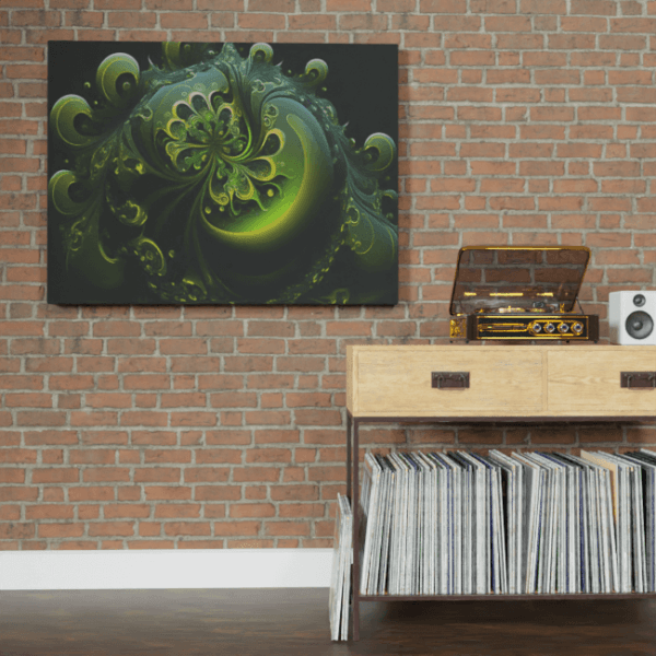 Abstract_Visions_Radiant Geometric Revelry_Brick_Wall_Mockup