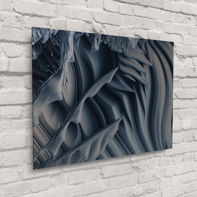Abstract_Visions_Resonant Waves of Dreams_Brushed_Metal_Mockup