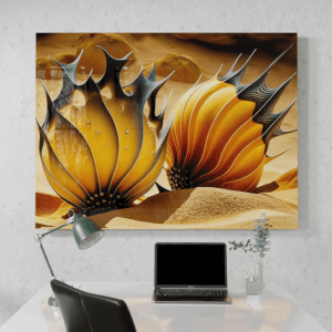 Abstract_Visions_Rhythmic Chaos Unveiled_Desk_Mockup