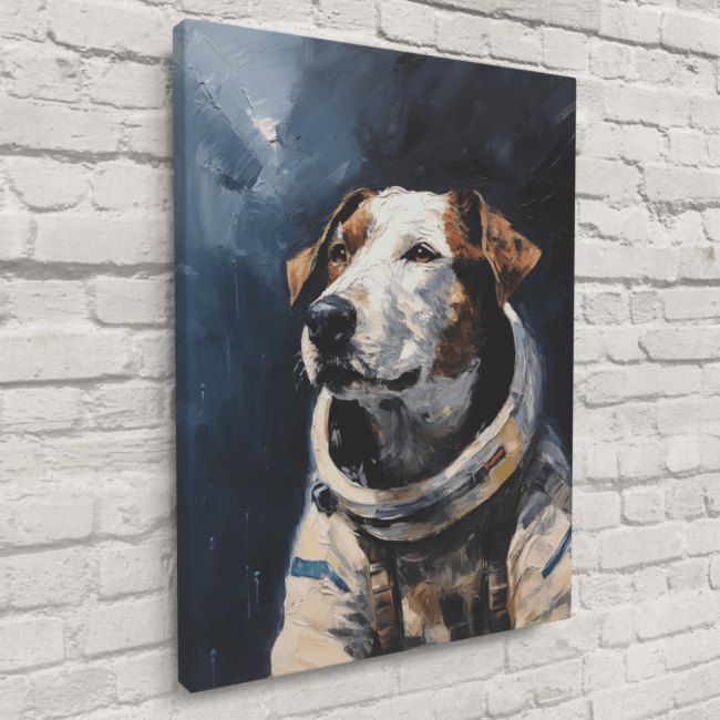Astronaut Dog_Oil Painting Portraits_5_Canvas_Mockup