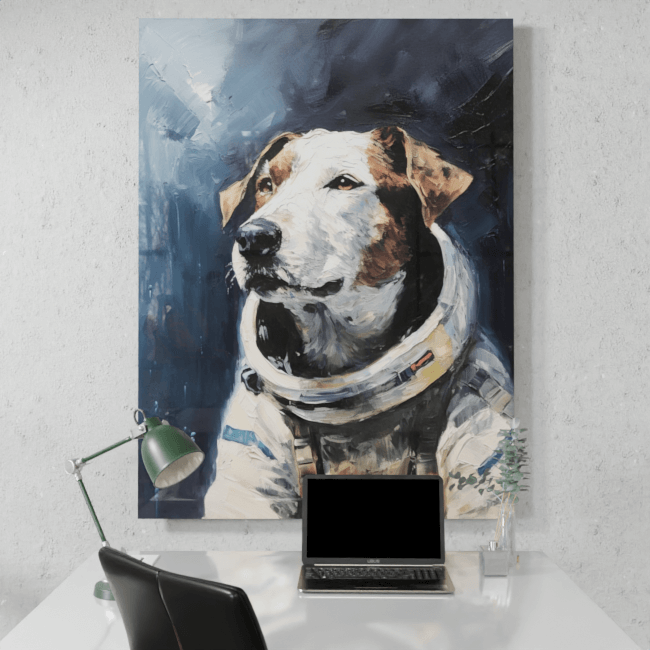 Astronaut Dog_Oil Painting Portraits_5_Desk_Mockup