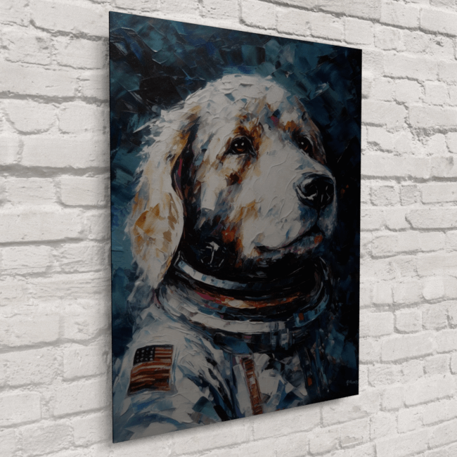 Astronaut Hound_Oil Painting Portraits_6_Brushed_Metal_Mockup