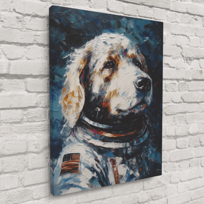 Astronaut Hound_Oil Painting Portraits_6_Canvas_Mockup