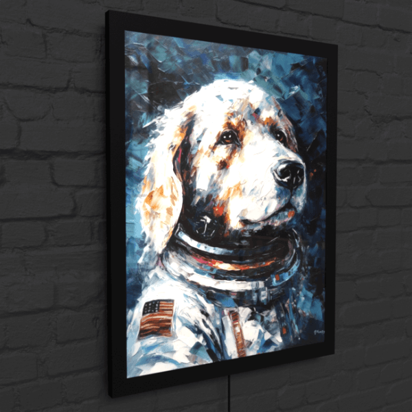 Astronaut Hound_Oil Painting Portraits_6_LED_Snap_Mockup