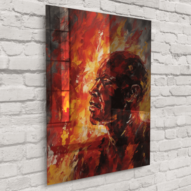 Athlete On Fire_Oil Painting Portraits_57_Acrylic_Mockup