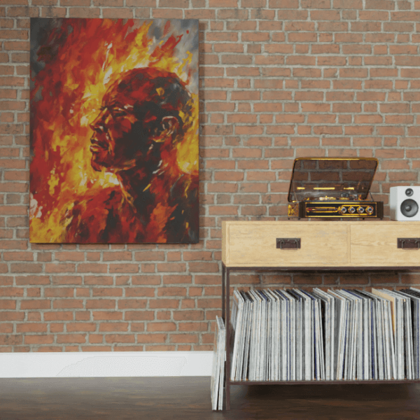 Athlete On Fire_Oil Painting Portraits_57_Brick_wall_Mockup
