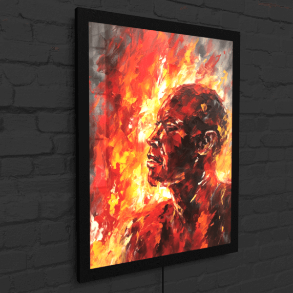 Athlete On Fire_Oil Painting Portraits_57_LED_Snap_Mockup