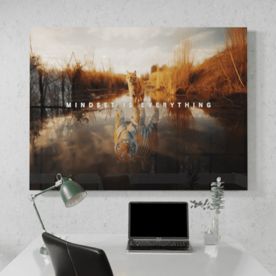 Big Acrylic_Motivational Masterpieces_32_ mindset is everything number two_Desk_Mockup