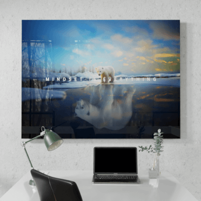 Big Acrylic_Motivational Masterpieces_33_ mindset is everything number three_Desk_Mockup