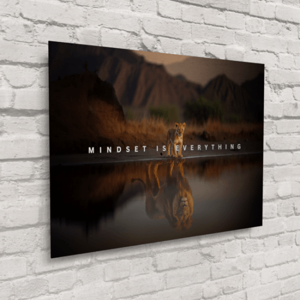 Big Acrylic_Motivational Masterpieces_34_ mindset is everything number four_Metal_Mockup