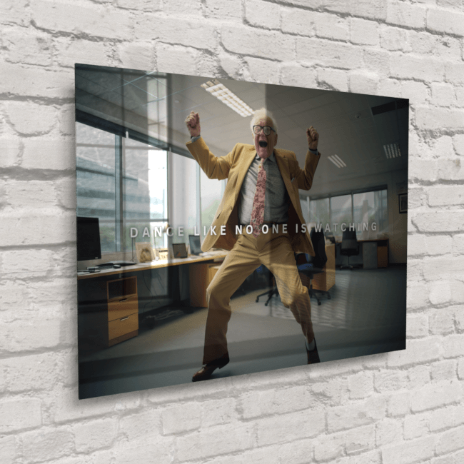 Big Acrylic_Motivational Masterpieces_42_ dance like no one is watching_Acrylic_Mockup