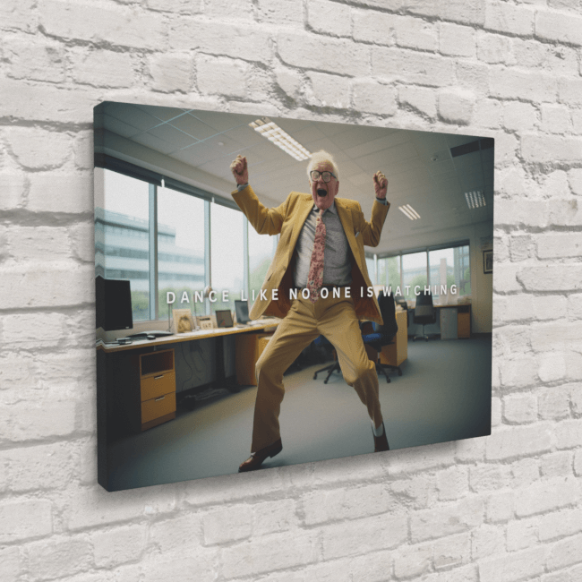 Big Acrylic_Motivational Masterpieces_42_ dance like no one is watching_Canvas_Mockup