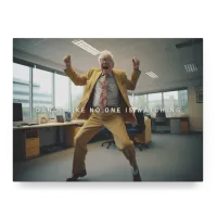 Big Acrylic_Motivational Masterpieces_42_ dance like no one is watching_Floater_Mockup