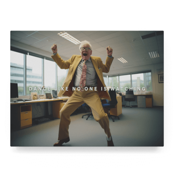 Big Acrylic_Motivational Masterpieces_42_ dance like no one is watching_Floater_Mockup