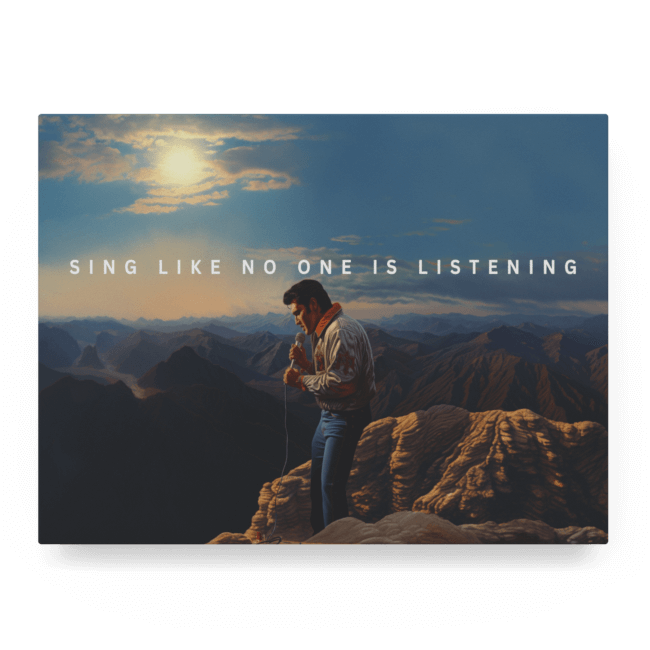 Sing Like No One is Listening II Acrylic Prints, Photos Prints on