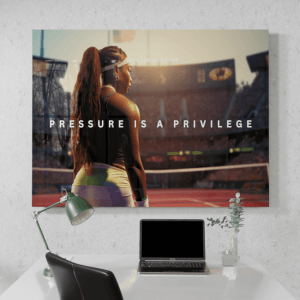 Big Acrylic_Motivational Masterpieces_50_ pressure is a privilege_Desk_Mockup