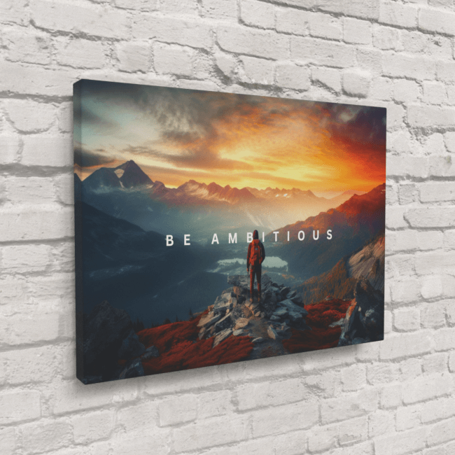 Big Acrylic_Motivational Masterpieces_5_ be ambitious_Canvas_Mockup