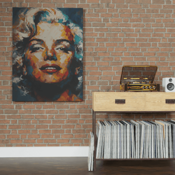 Blonde Bombshell_Oil Painting Portraits_53_Brick_wall_Mockup