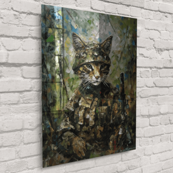Cat Soldier_Oil Painting Portraits_3_Acrylic_Mockup