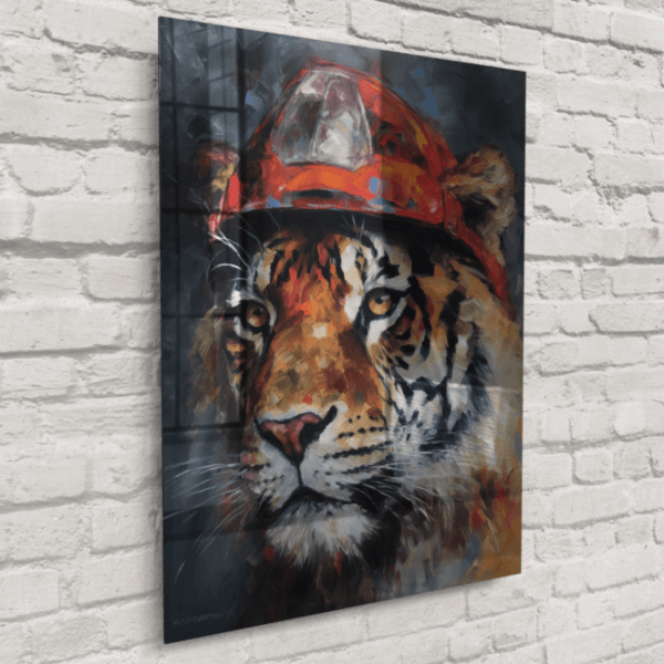Tiger Firefighter_Oil Painting Portraits_12_Acrylic_Mockup