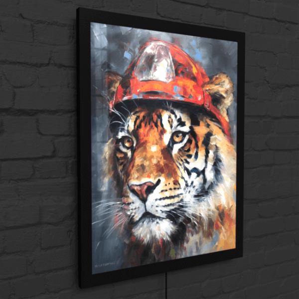 Tiger Firefighter_Oil Painting Portraits_12_LED_Snap_Mockup