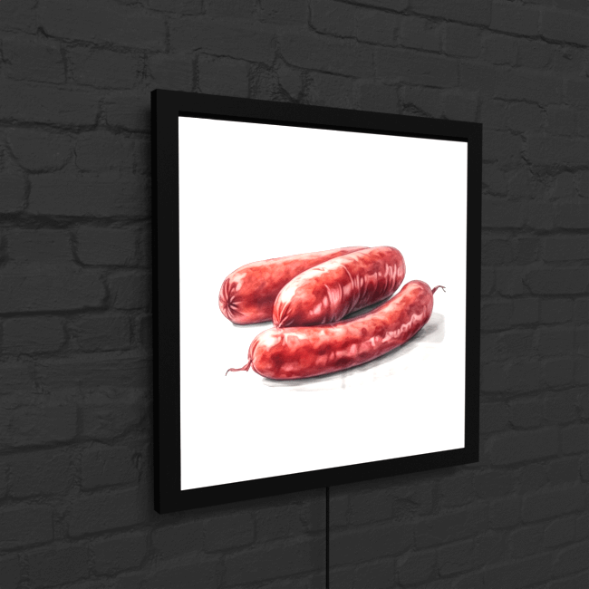 BA_Food_Frenzy_Food_103_Sausages_LED_Snap_Frame_Mockup
