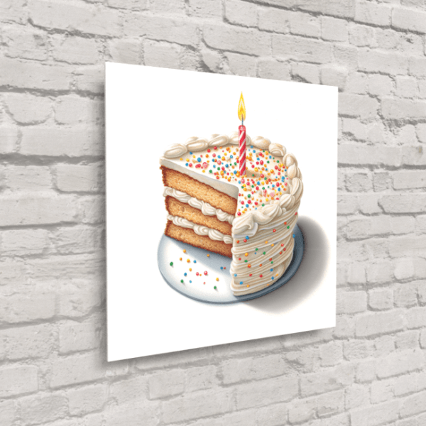 BA_Food_Frenzy_Food_35_Birthday Cake with Candle_Acrylic_Glass_Mockup