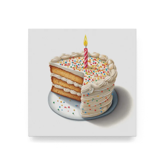 Birthday Cake with Candle