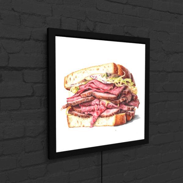 BA_Food_Frenzy_Food_38_Pastrami Sandwich_LED_Snap_Frame_Mockup