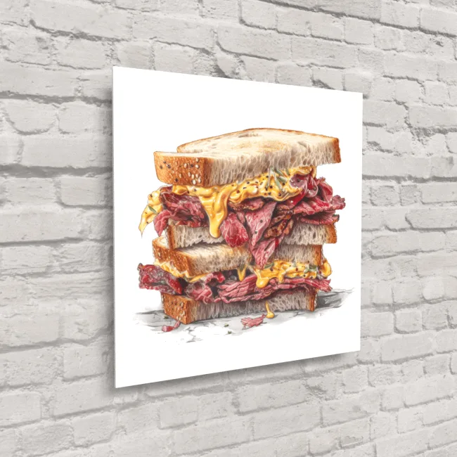 Messy Pastrami Sandwich