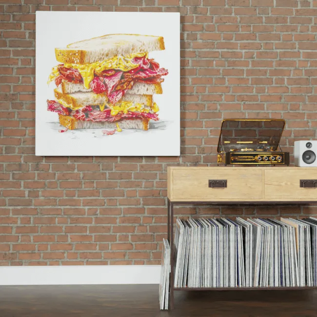 Messy Pastrami Sandwich