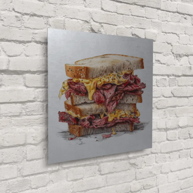 Messy Pastrami Sandwich