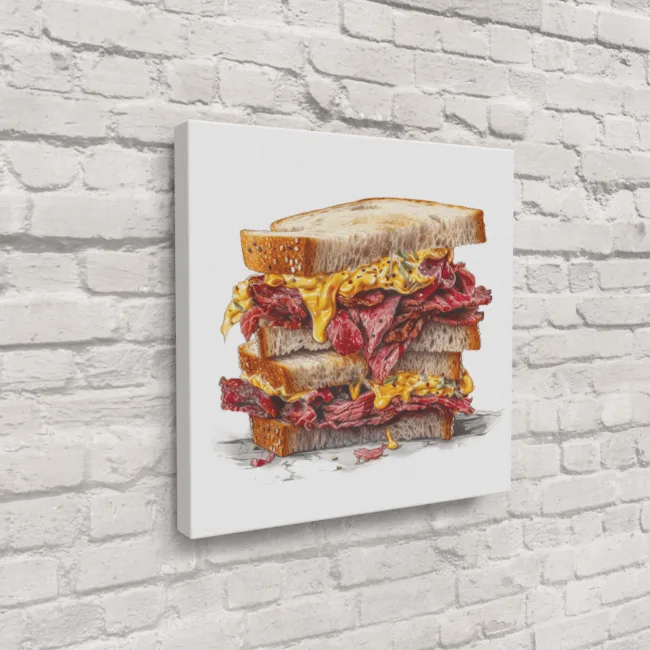 Messy Pastrami Sandwich