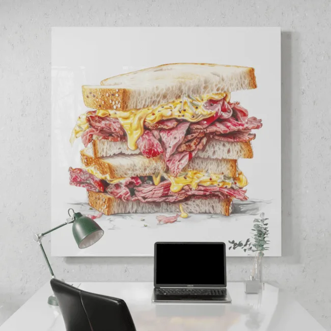 Messy Pastrami Sandwich