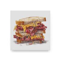 Messy Pastrami Sandwich