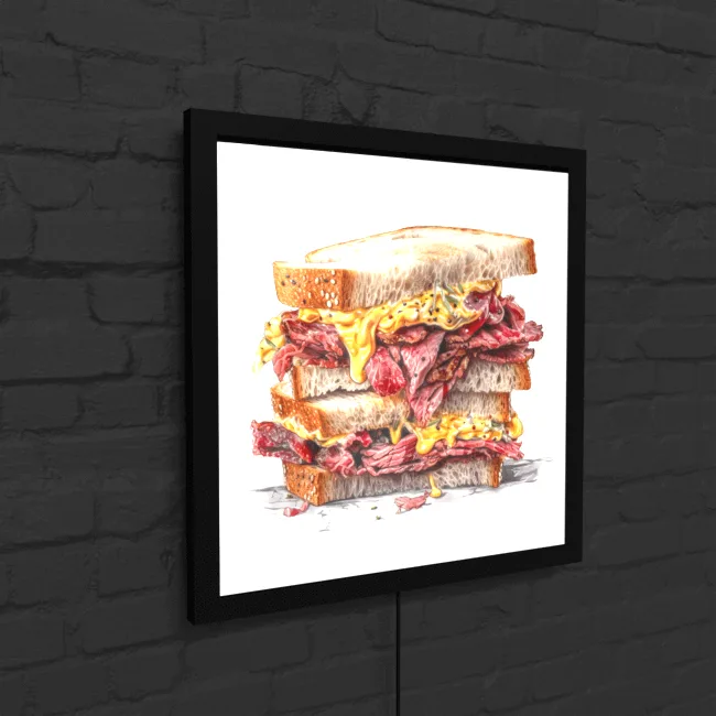 Messy Pastrami Sandwich