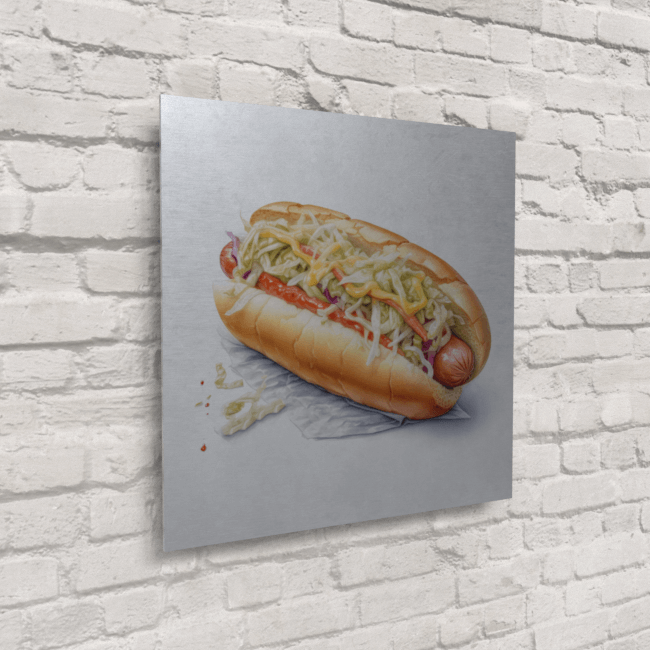 BA_Food_Frenzy_Food_60_All-Dressed Hot Dog_Brushed_Metal_Mockup