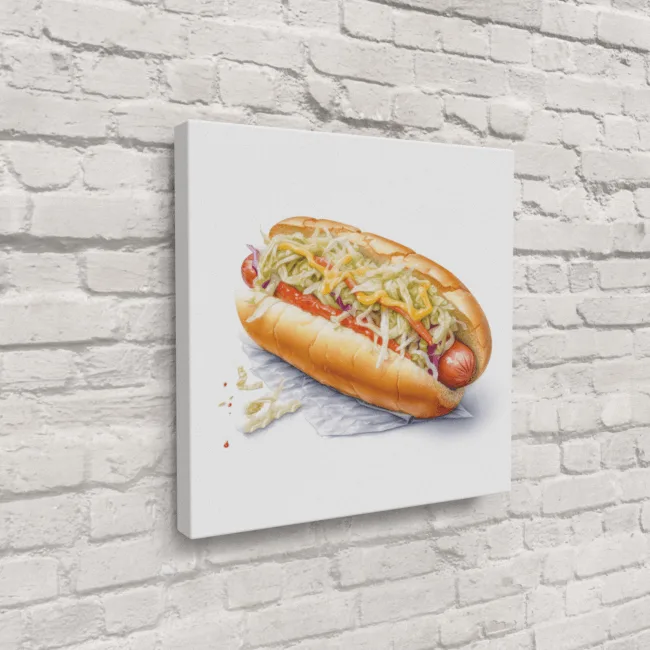 All Dressed Hot Dog
