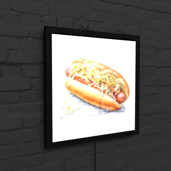 BA_Food_Frenzy_Food_60_All-Dressed Hot Dog_LED_Snap_Frame_Mockup