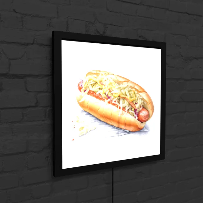 All Dressed Hot Dog