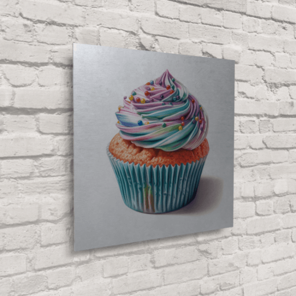 BA_Food_Frenzy_Food_72_Party Cupcake_Brushed_Metal_Mockup