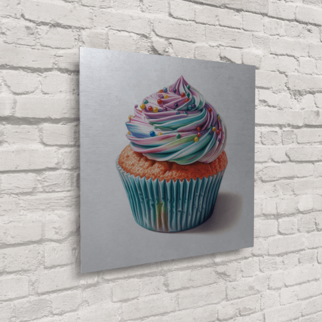 BA_Food_Frenzy_Food_72_Party Cupcake_Brushed_Metal_Mockup