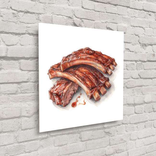 BA_Food_Frenzy_Food_76_Baby Back Ribs_Acrylic_Glass_Mockup